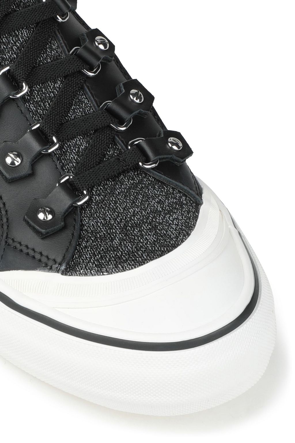 DKNY Sheila mélange stretch-knit high-top sneakers