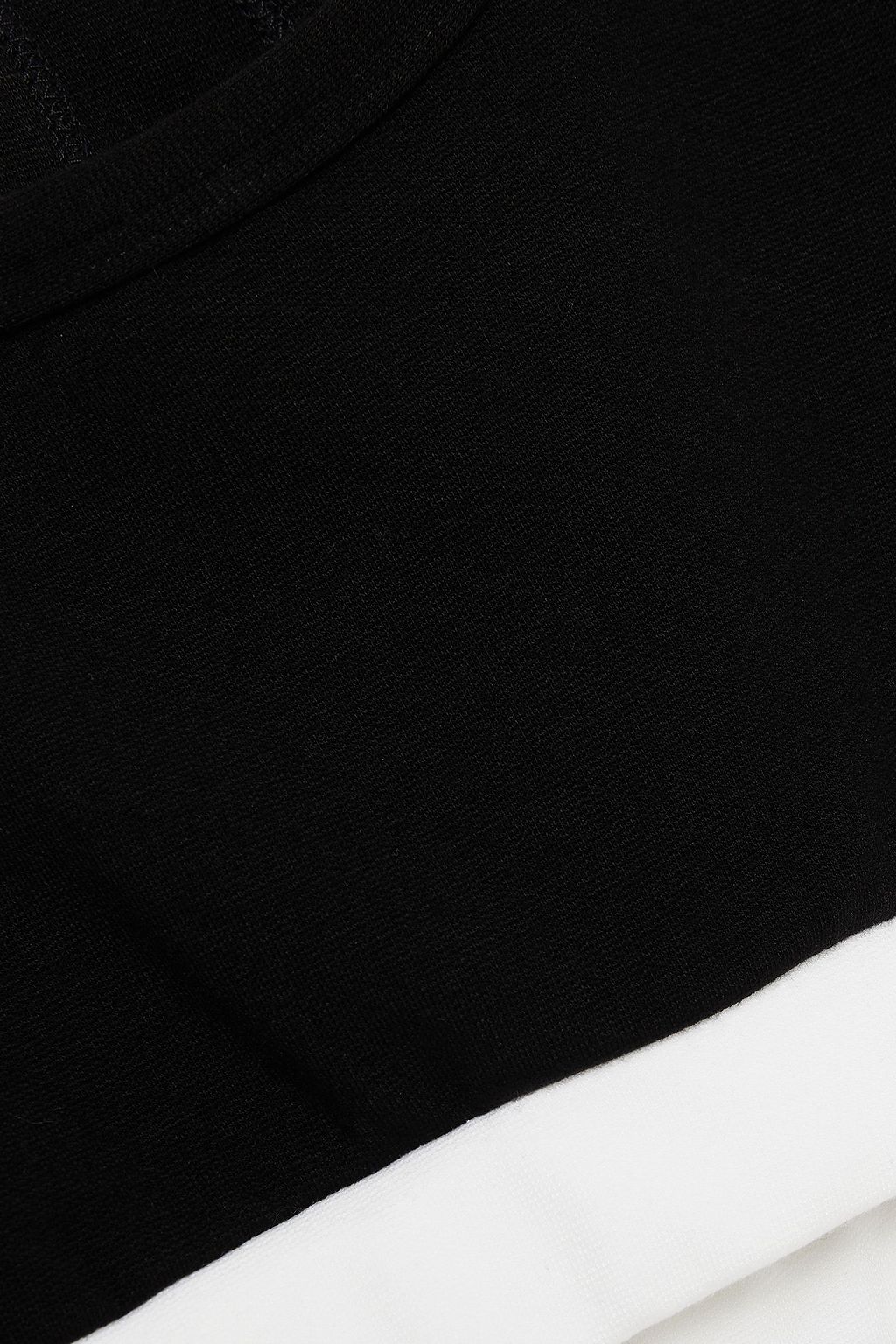REDVALENTINO Two-tone jersey bra top