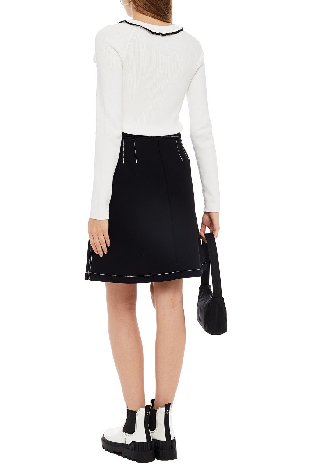 REDVALENTINO Crepe mini skirt