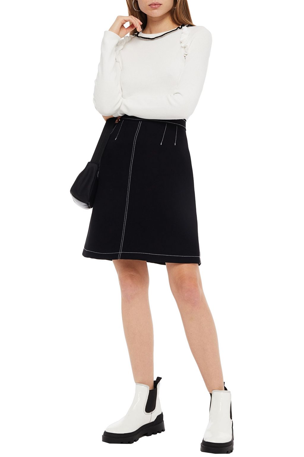 REDVALENTINO Crepe mini skirt