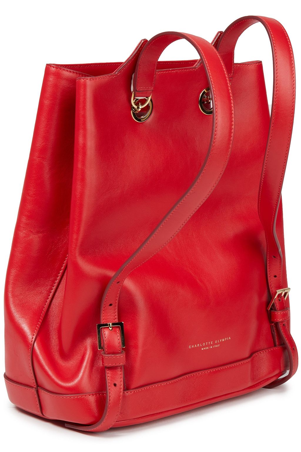 CHARLOTTE OLYMPIA Feline embellished leather backpack