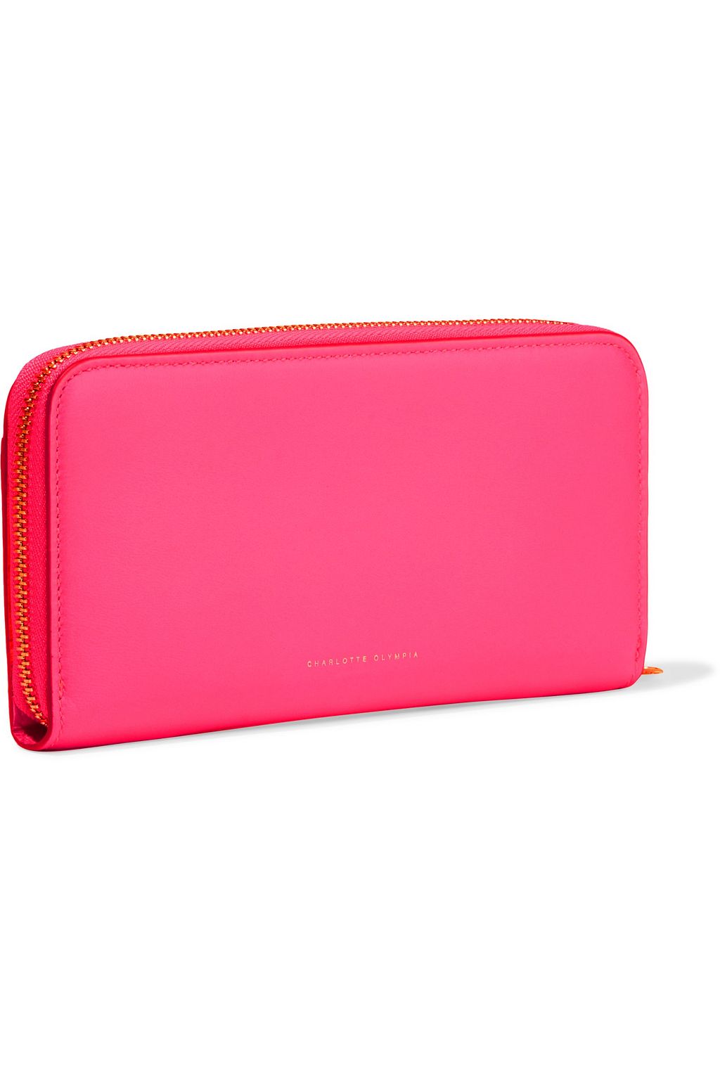 CHARLOTTE OLYMPIA Feline printed textured-leather continental wallet