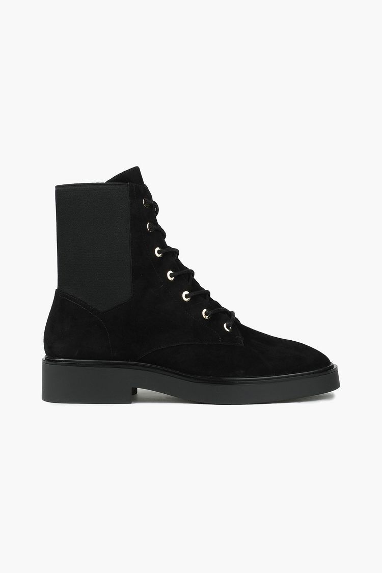 stuart weitzman henley suede combat boot