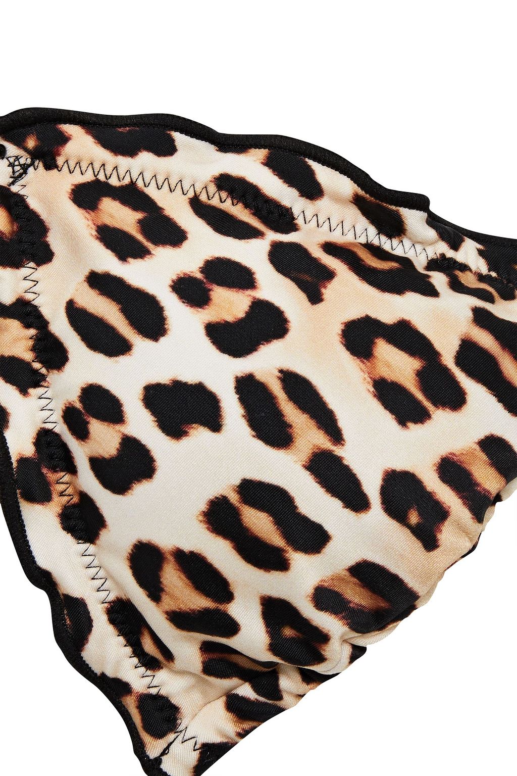VIX PAULA HERMANNY Ruffle-trimmed leopard-print triangle bikini top