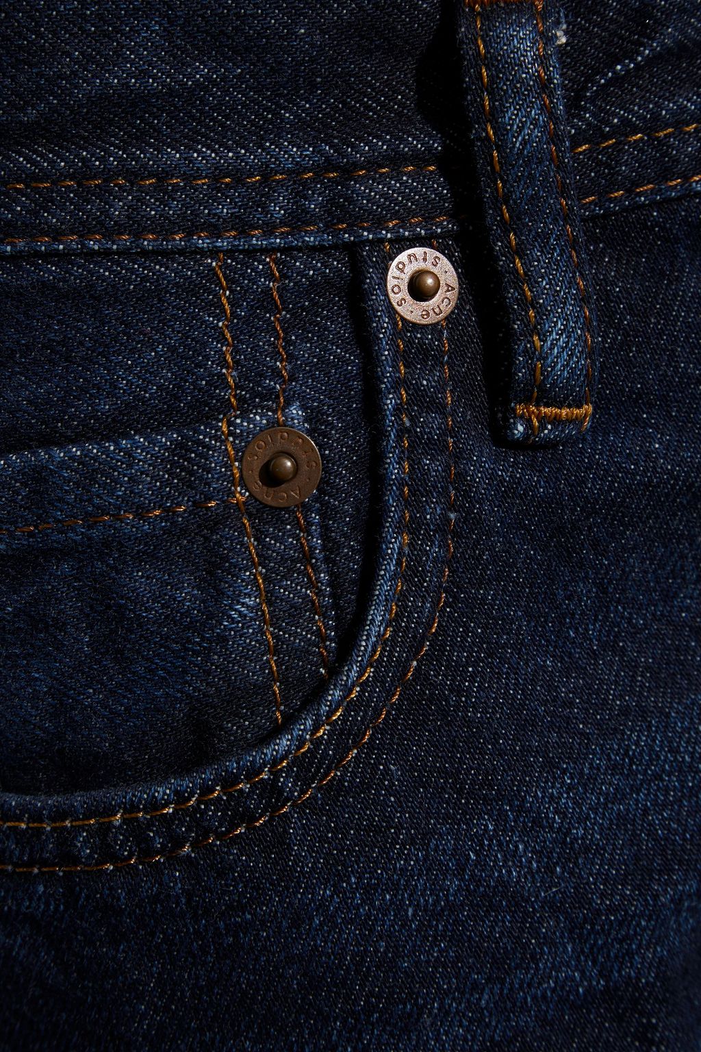 ACNE STUDIOS Cropped high-rise straight-leg jeans