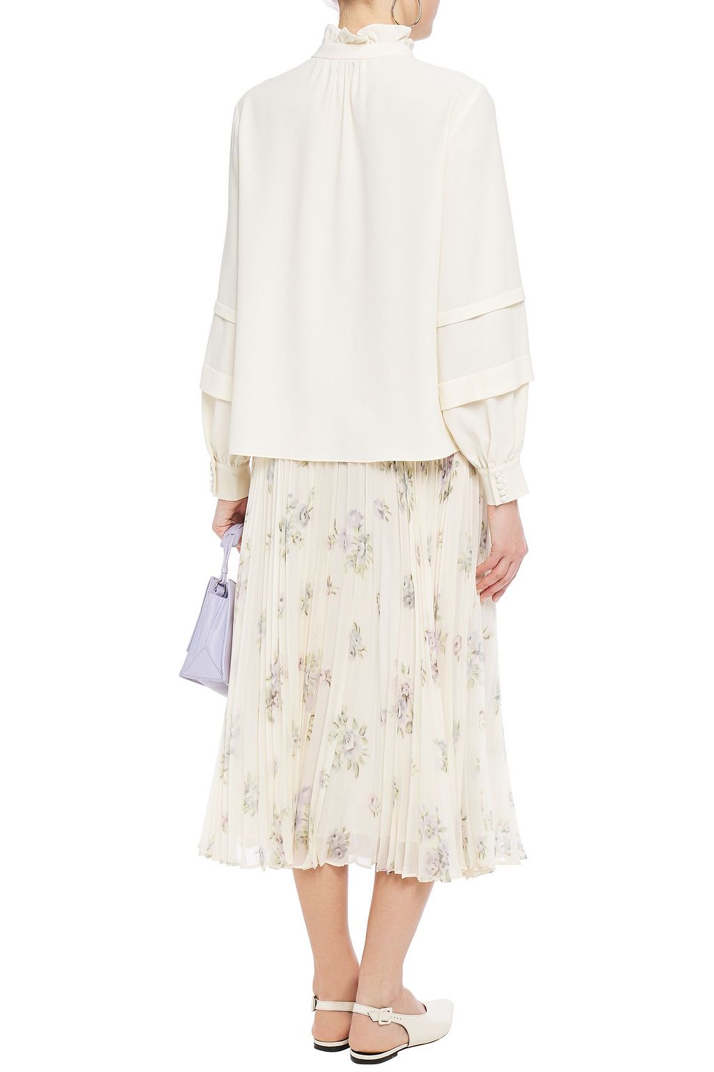 HOFMANN COPENHAGEN Ruffle-trimmed crepe blouse