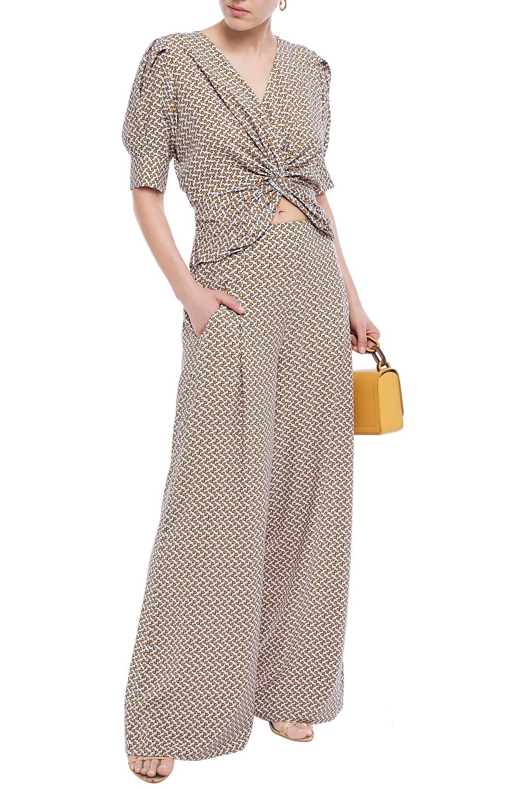 HOFMANN COPENHAGEN Floral-print woven wide-leg pants