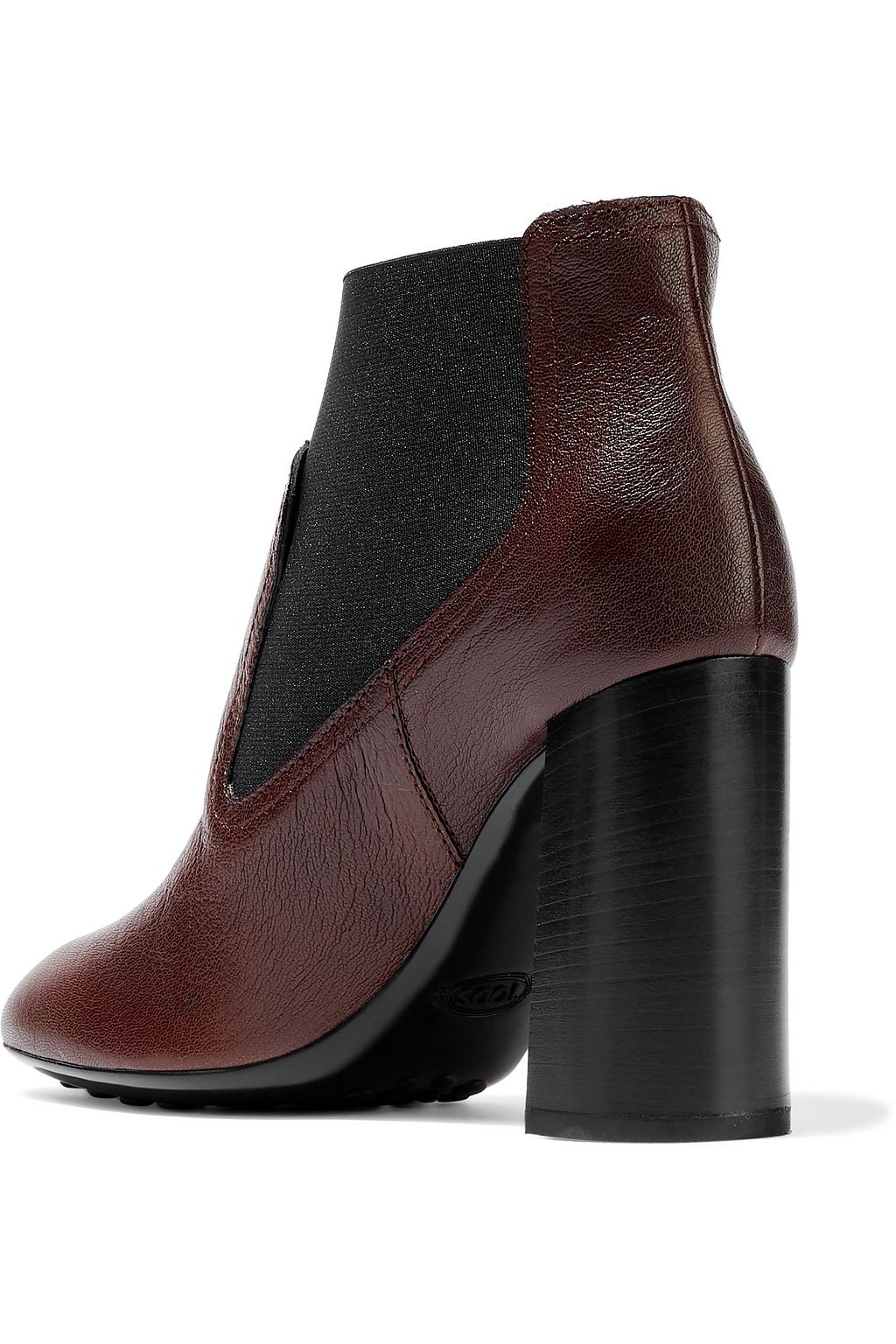 TOD'S Pebbled-leather ankle boots