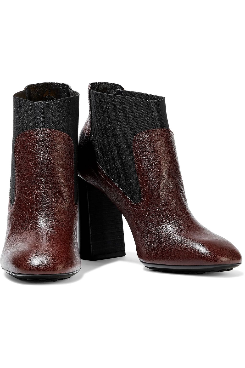 TOD'S Pebbled-leather ankle boots