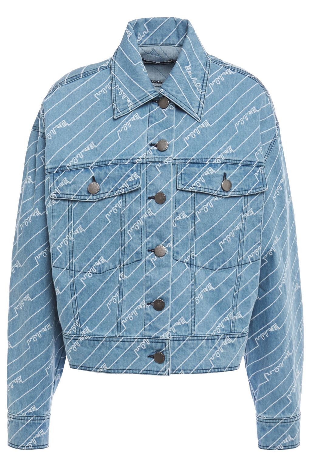 michael kors embroidered denim jacket
