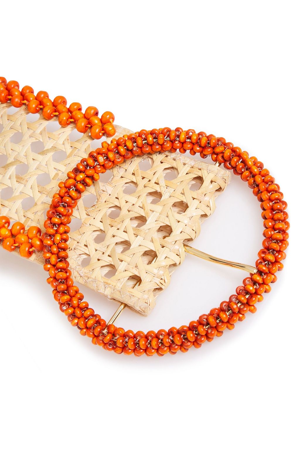 ROSANTICA Mamba bead and wicker belt