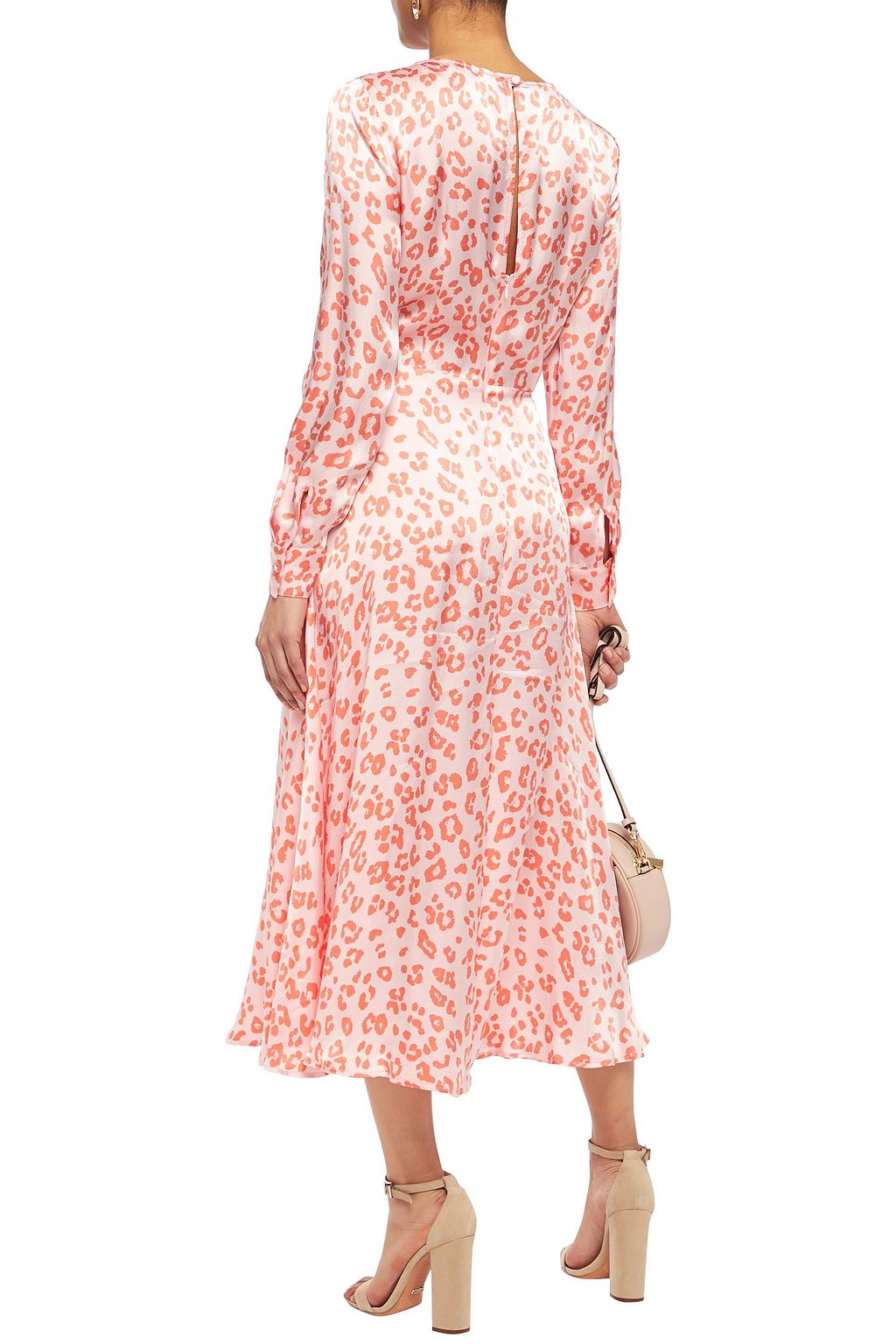 ghost pink leopard print dress