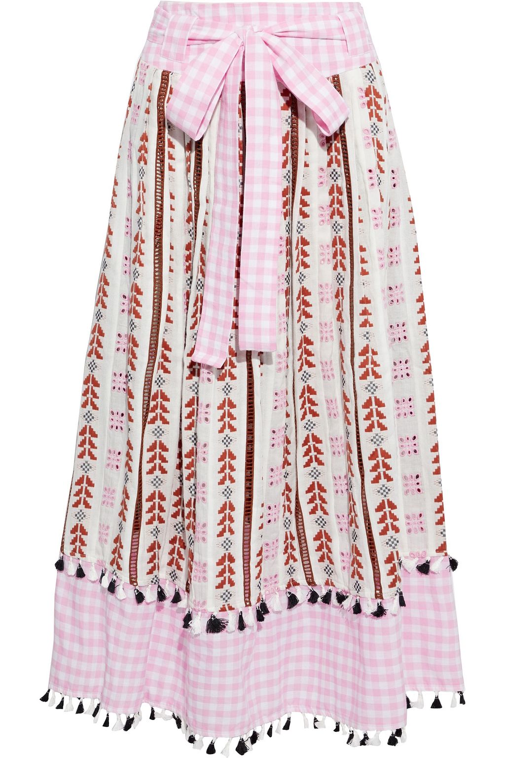 jacquard maxi skirt