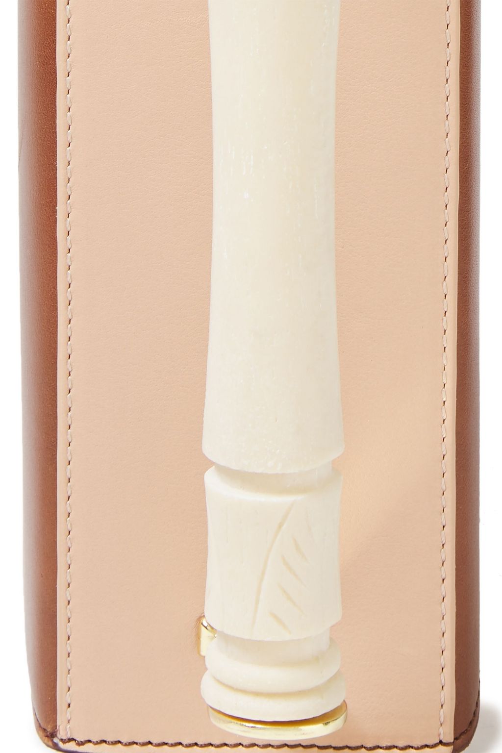AEVHA LONDON Helvemoon color-block leather shoulder bag