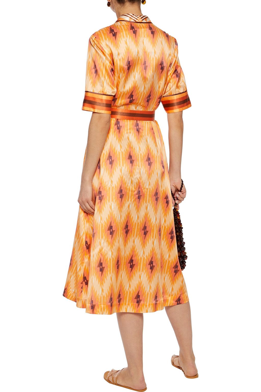 F.R.S FOR RESTLESS SLEEPERS Panacea belted printed cotton and silk-blend midi dress