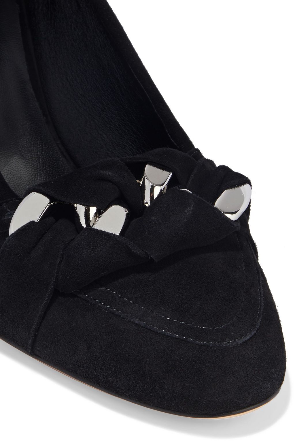 CASADEI Embellished suede pumps