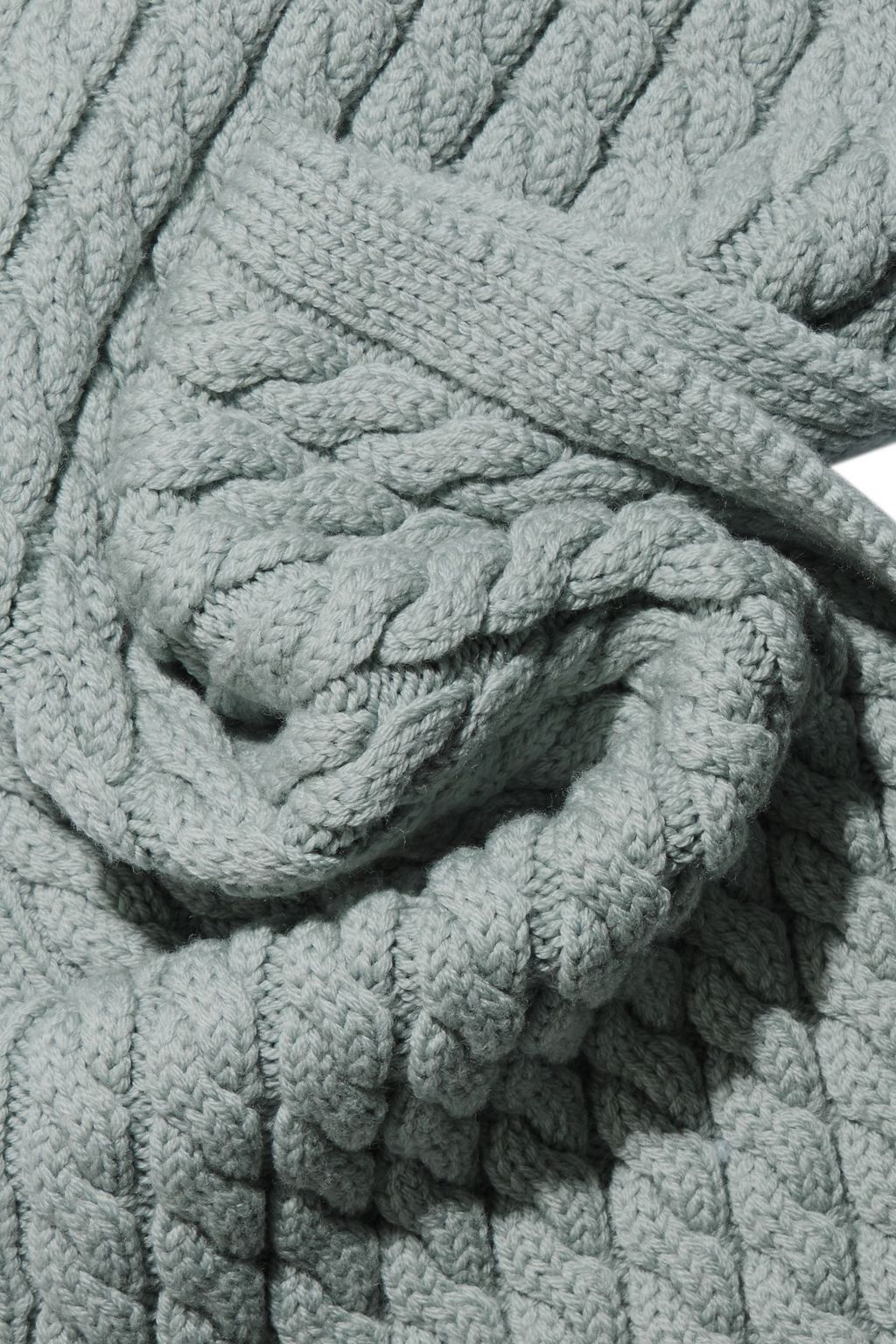 ZIMMERMANN Tempest cable-knit merino wool scarf