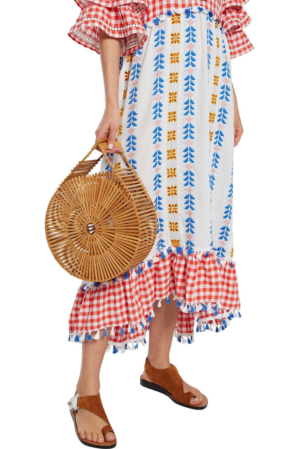 CULT GAIA Zaha bamboo clutch