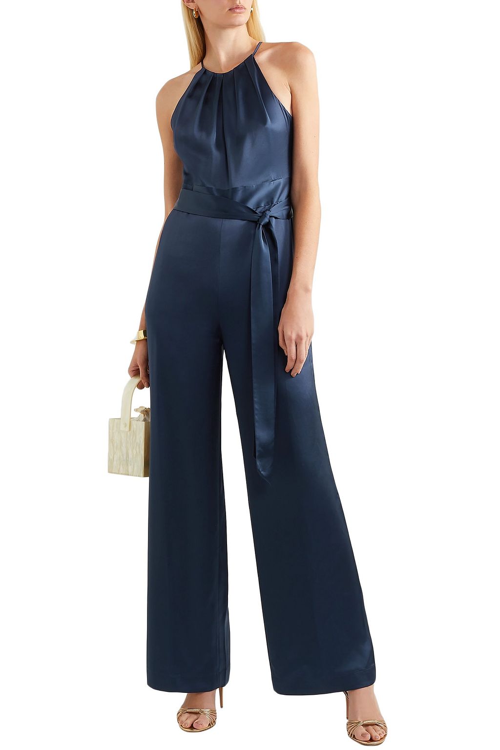 DIANE VON FURSTENBERG Constantina satin jumpsuit