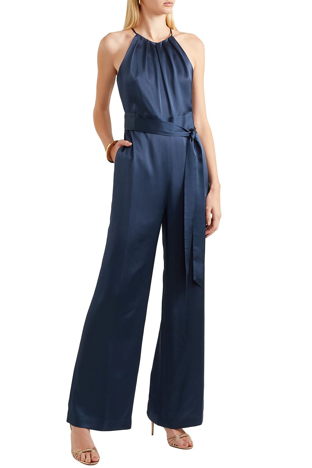 DIANE VON FURSTENBERG Constantina satin jumpsuit