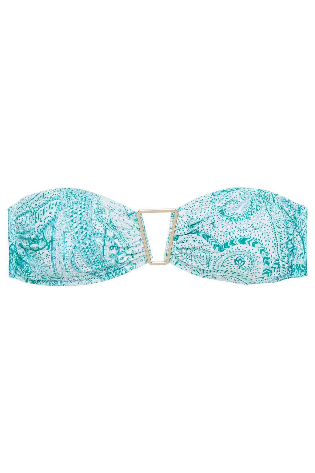 turquoise bandeau bikini top
