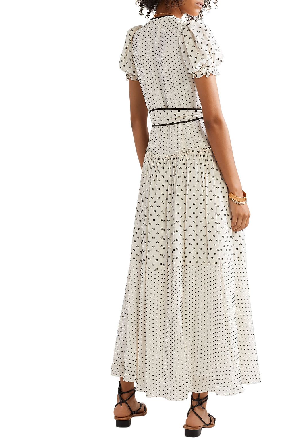 DIANE VON FURSTENBERG Celeste fil coupé chiffon maxi wrap dress