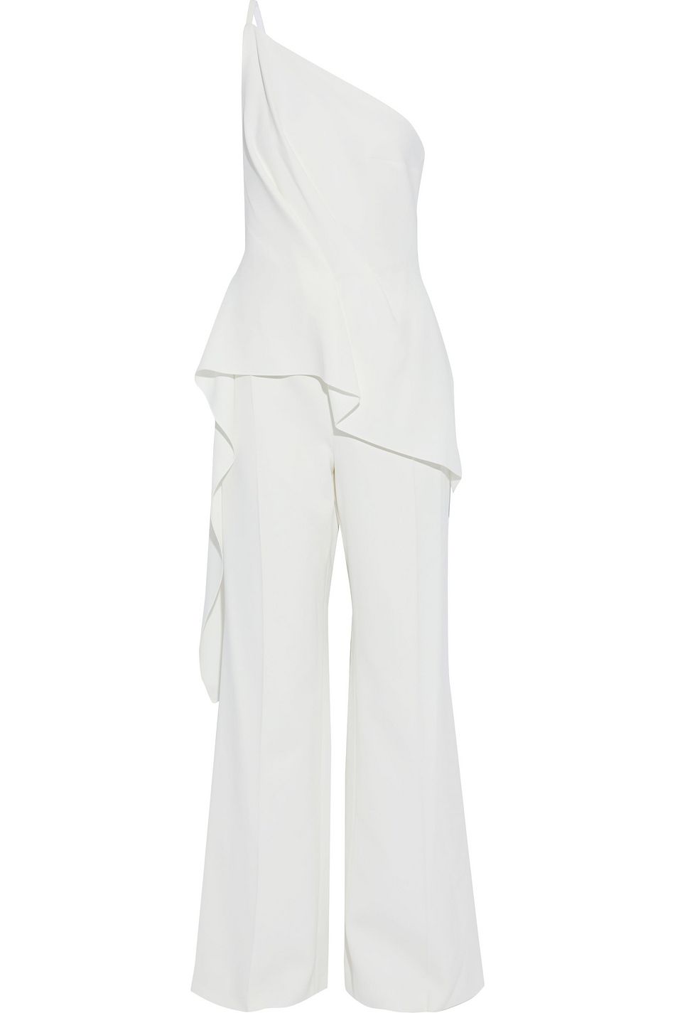 white peplum jumpsuit