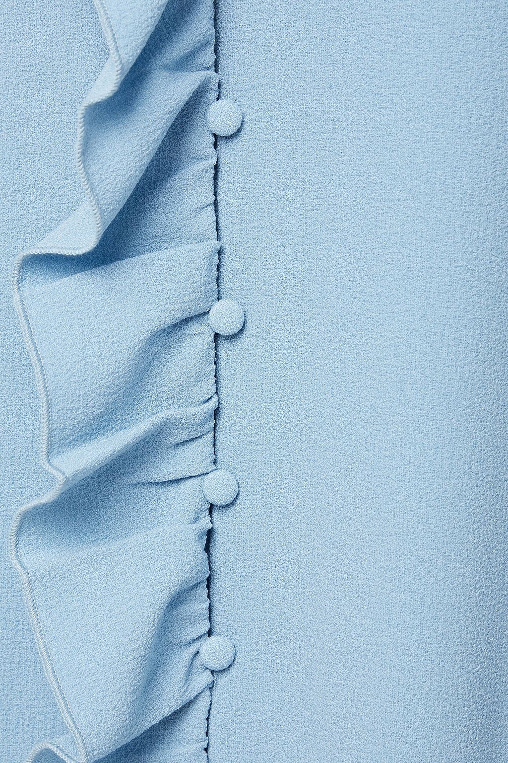 HOFMANN COPENHAGEN Rosine ruffle-trimmed fluted crepe midi dress