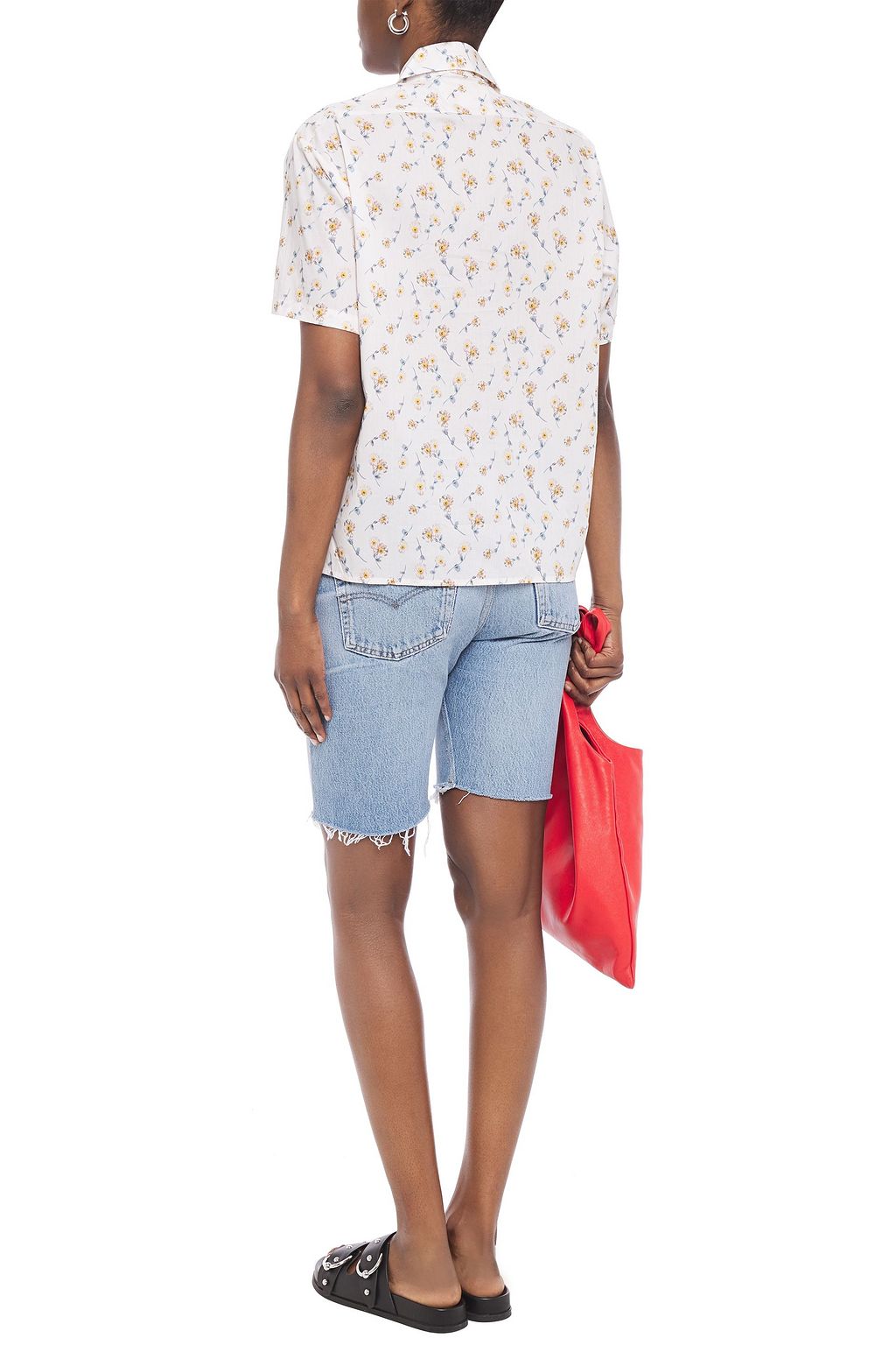 R13 Floral-print cotton-broadcloth shirt