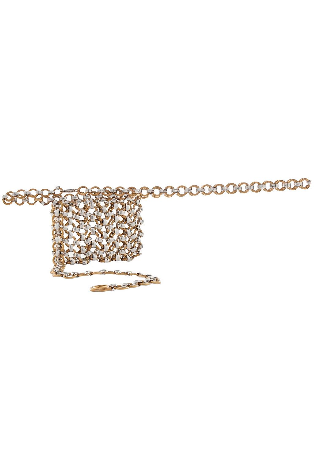 LAURA LOMBARDI Gold and silver-tone belt bag