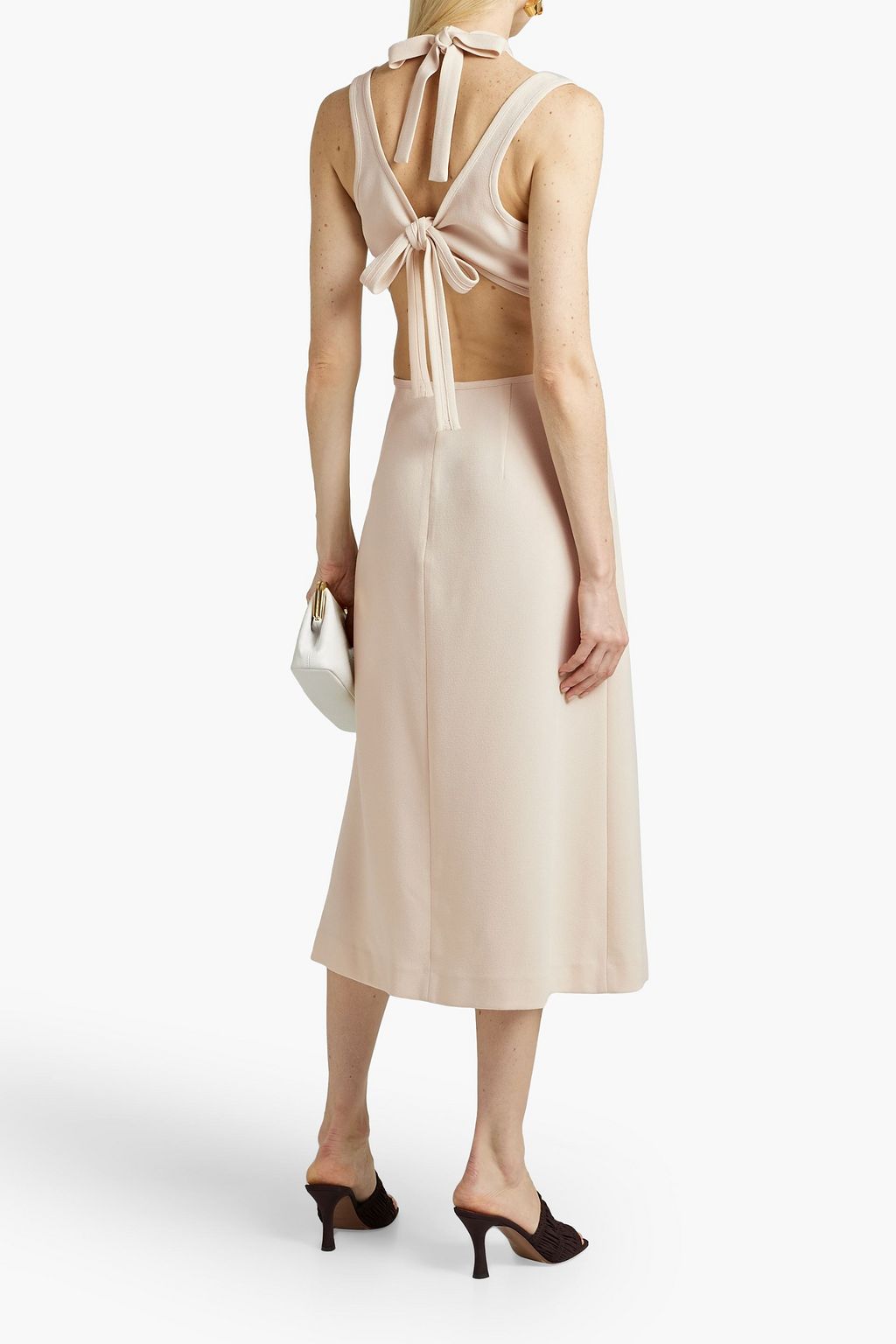 DION LEE Cutout crepe midi dress
