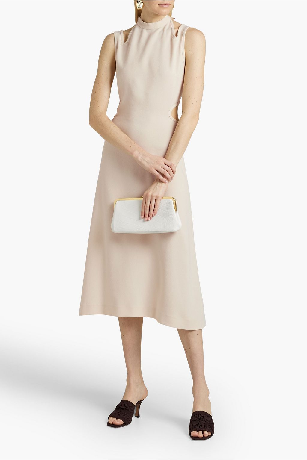 DION LEE Cutout crepe midi dress