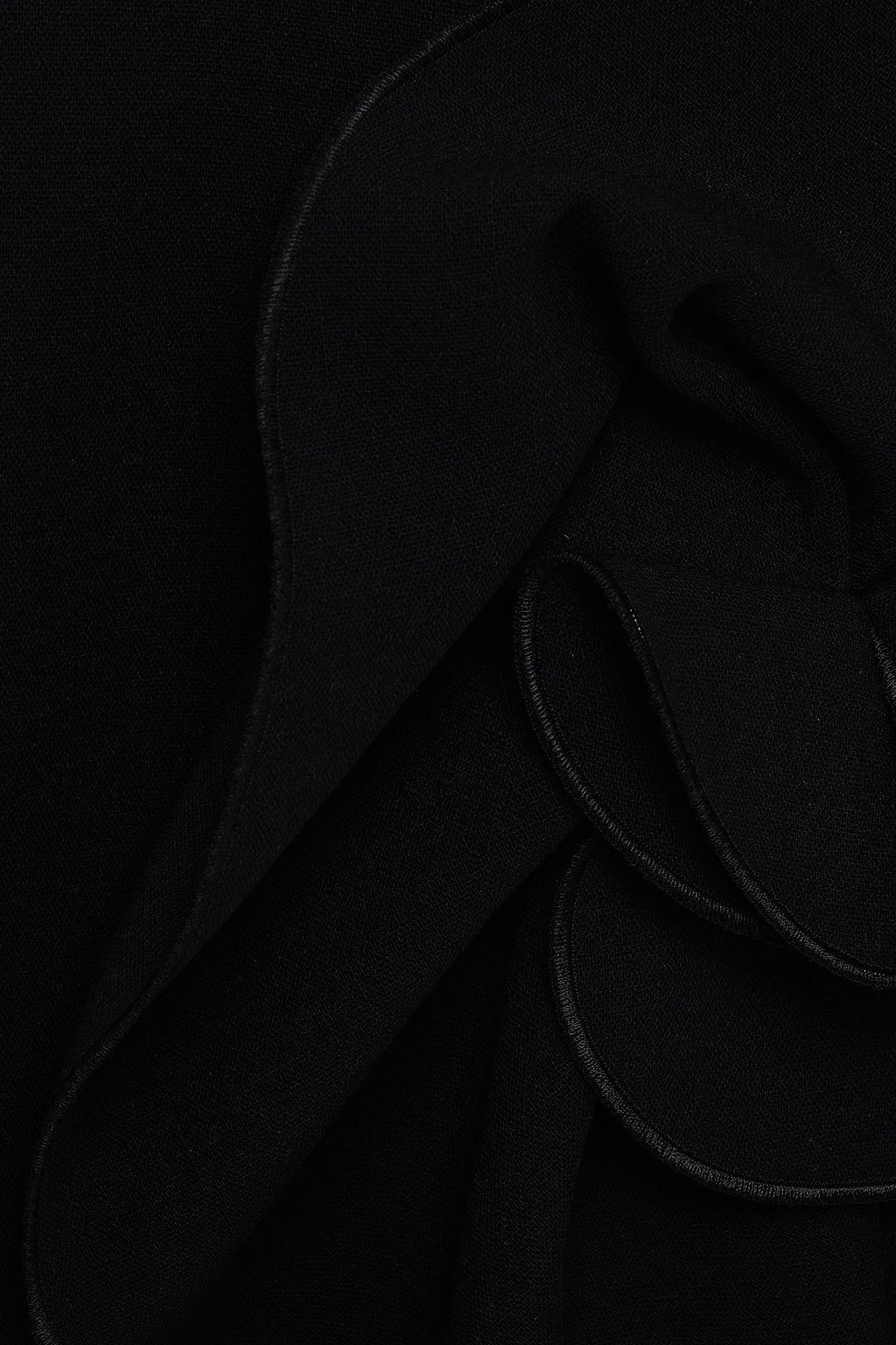 MAGDA BUTRYM Ruffled wool-blend crepe mini dress
