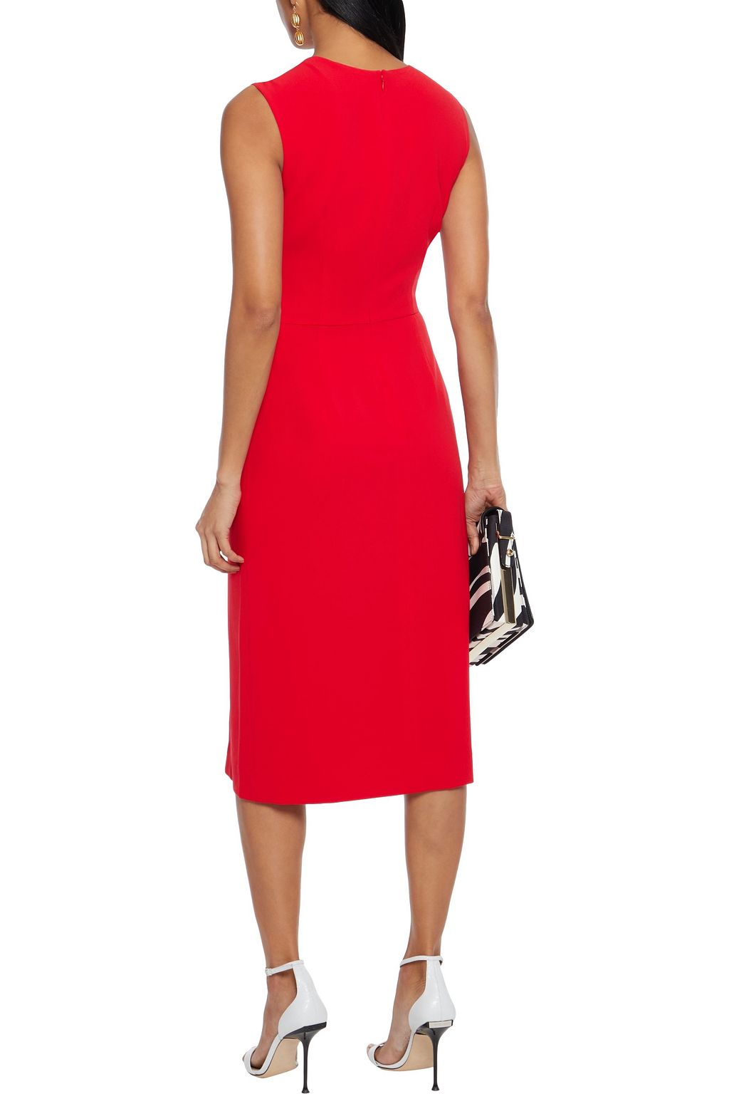 DIANE VON FURSTENBERG Mina twist-front stretch-crepe midi dress