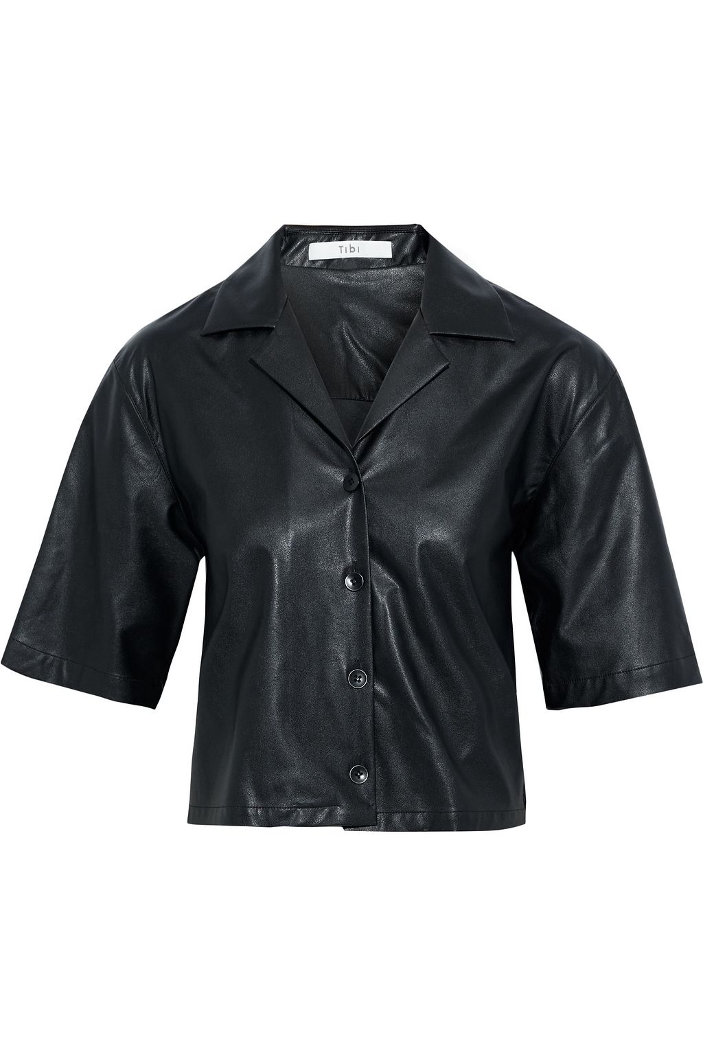 tibi python faux leather pencil skirt