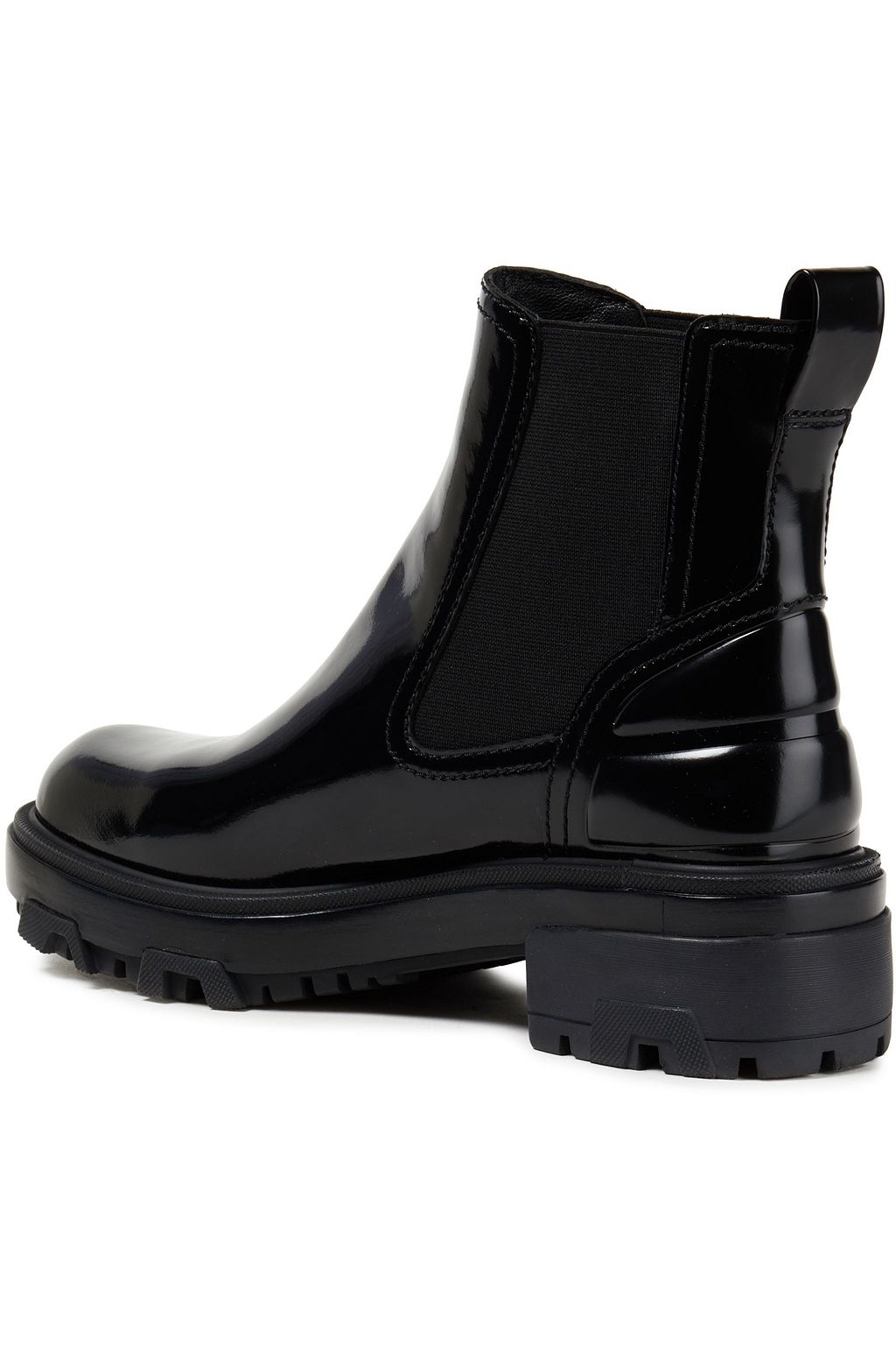 RAG & BONE Shaye embossed glossed-leather Chelsea boots