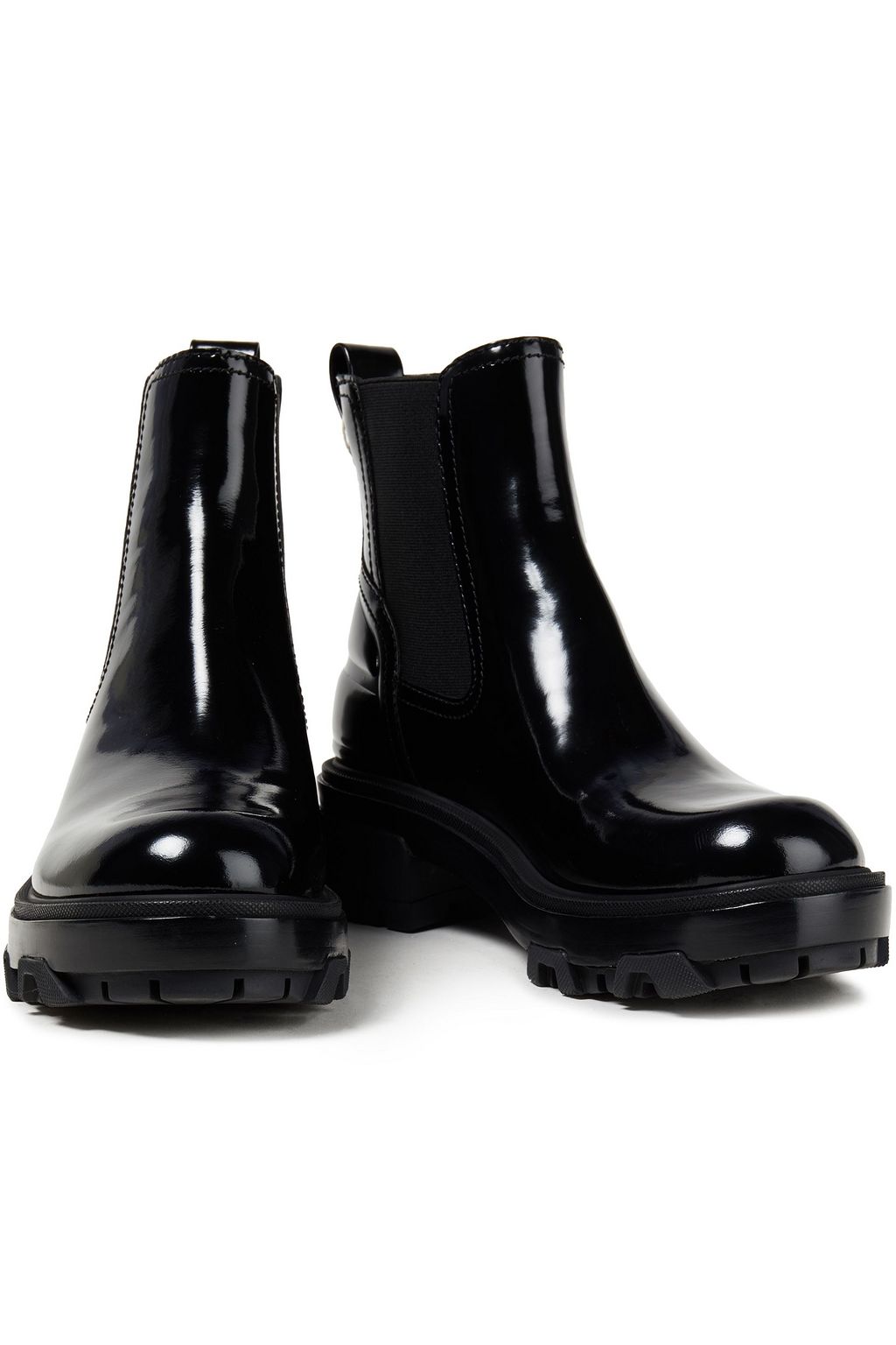 RAG & BONE Shaye embossed glossed-leather Chelsea boots