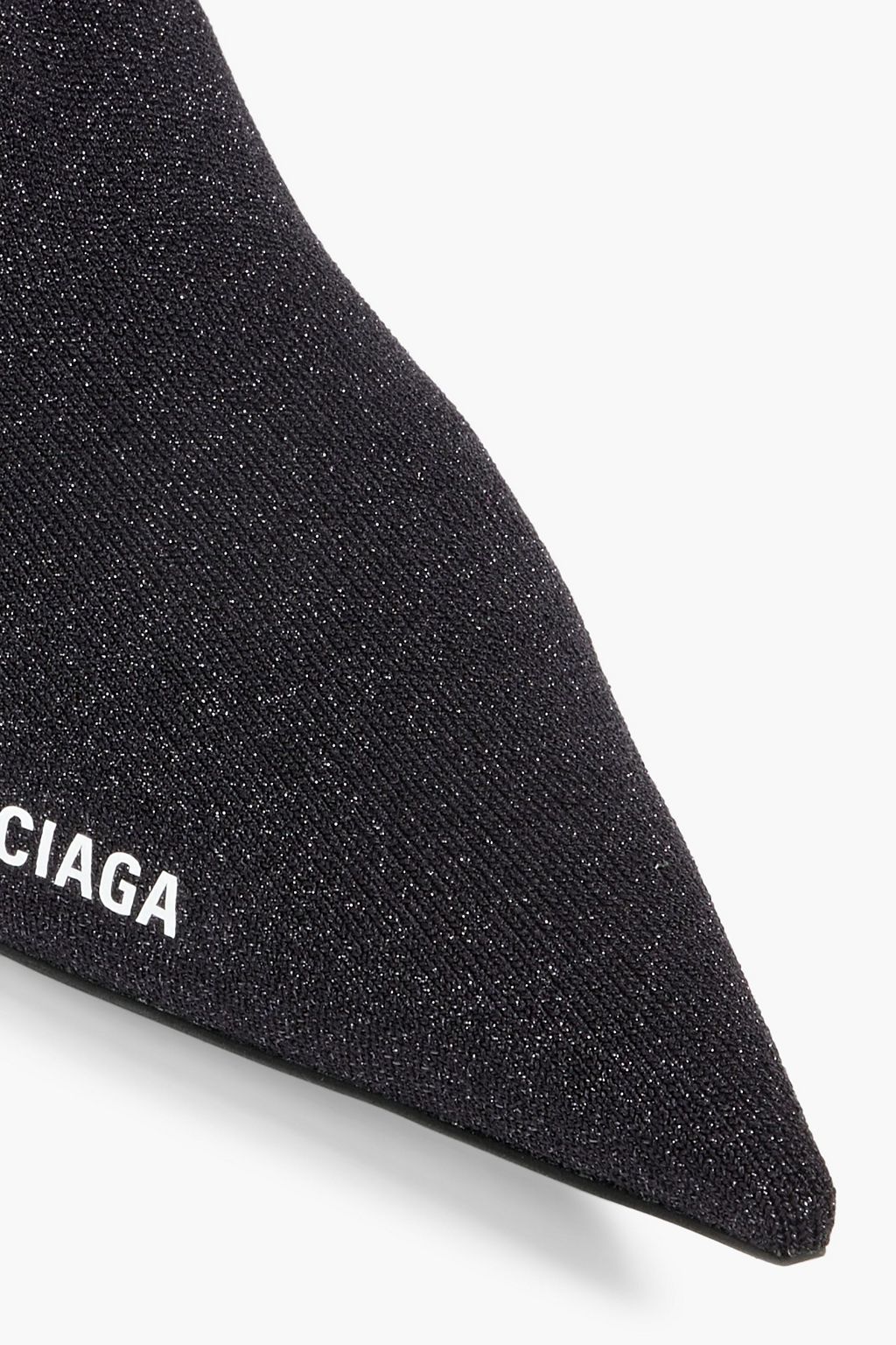BALENCIAGA Knife metallic printed stretch-knit sock boots
