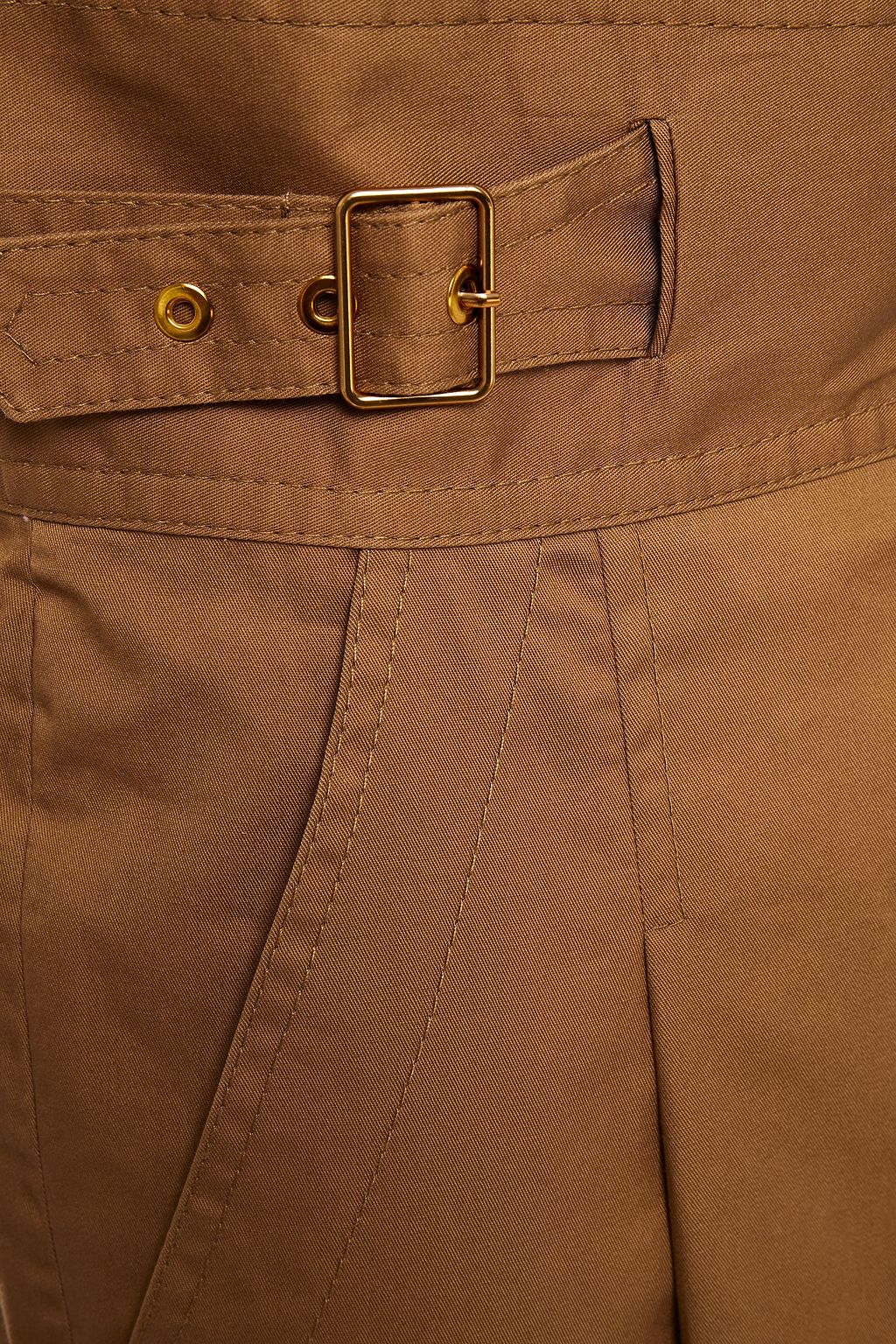 ZIMMERMANN Ladybeetle cropped cotton-twill straight-leg pants