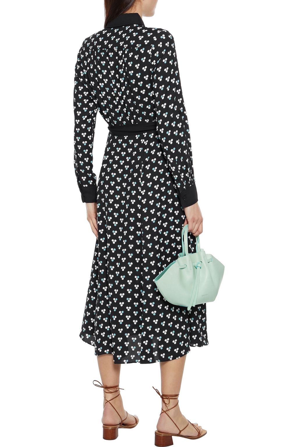 DIANE VON FURSTENBERG Antoinette printed crepe de chine midi shirt dress