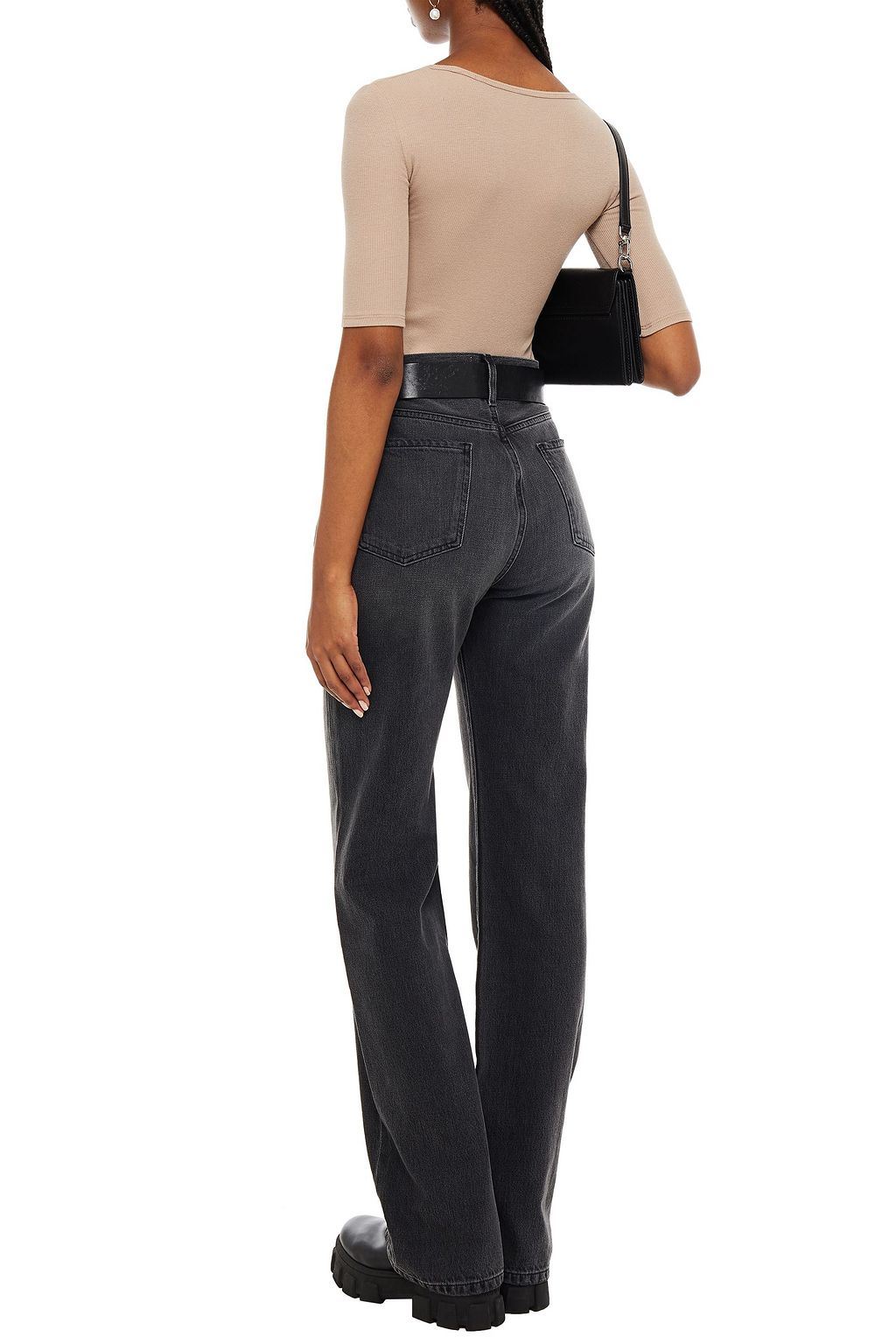 FRAME High-rise straight-leg jeans