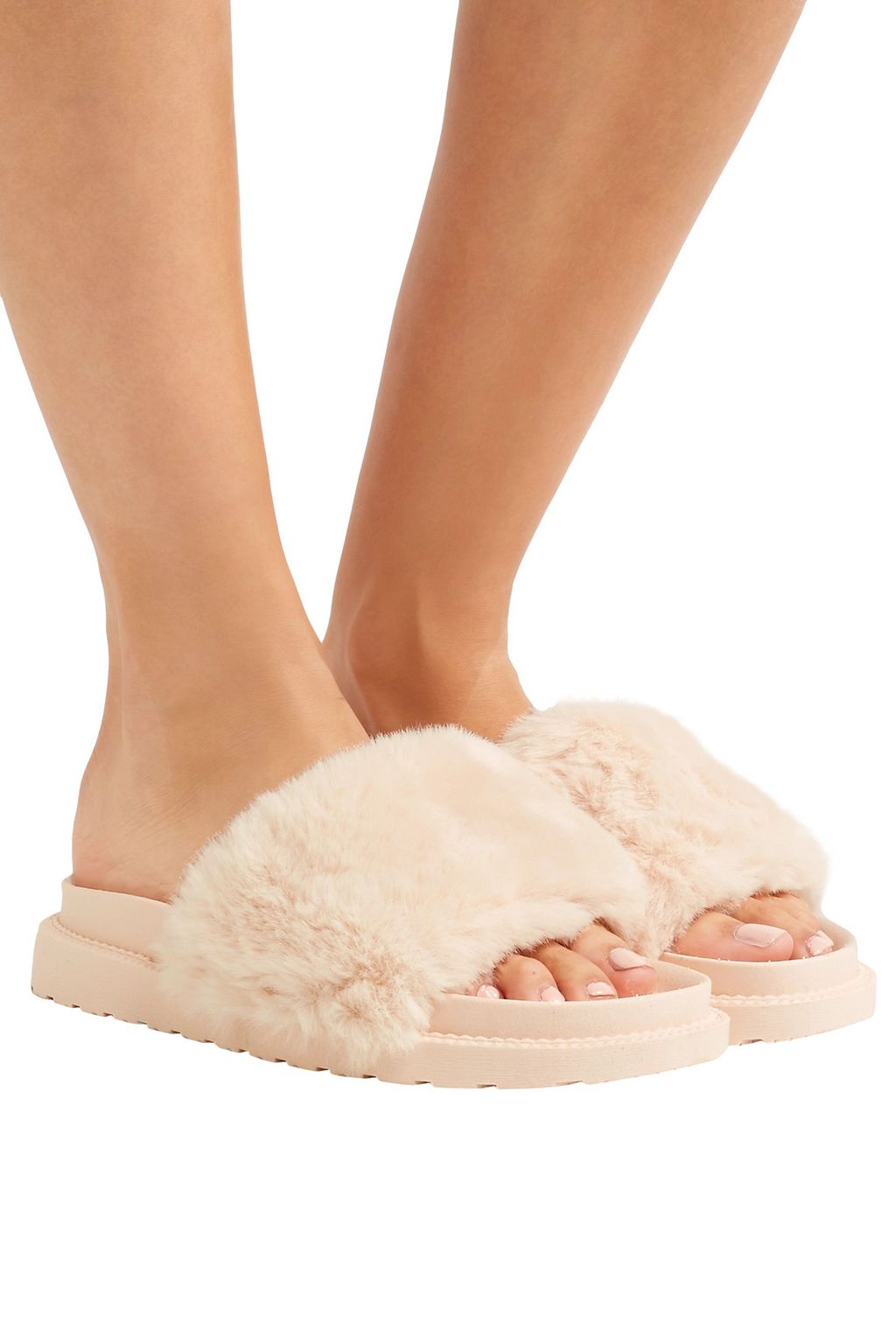 SAM EDELMAN Faux fur slides