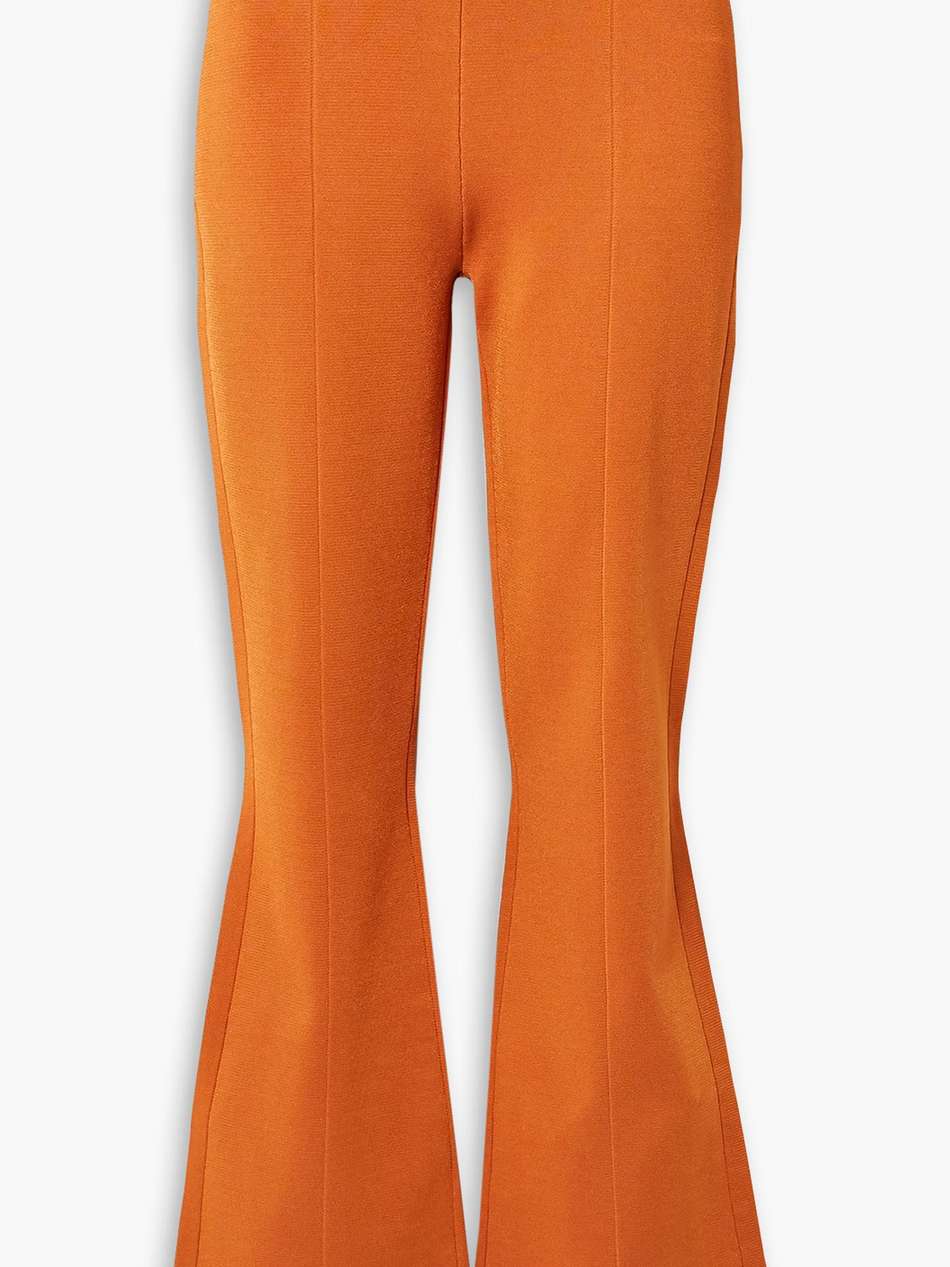 knitted flared pants