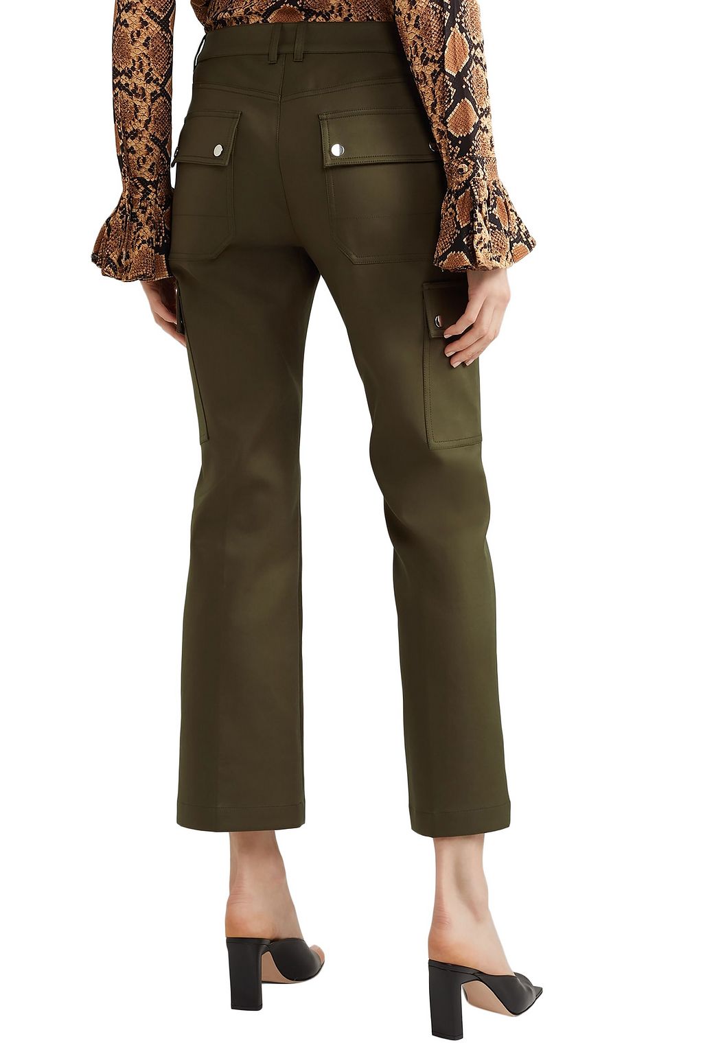 MICHAEL KORS COLLECTION Cotton-twill flared pants