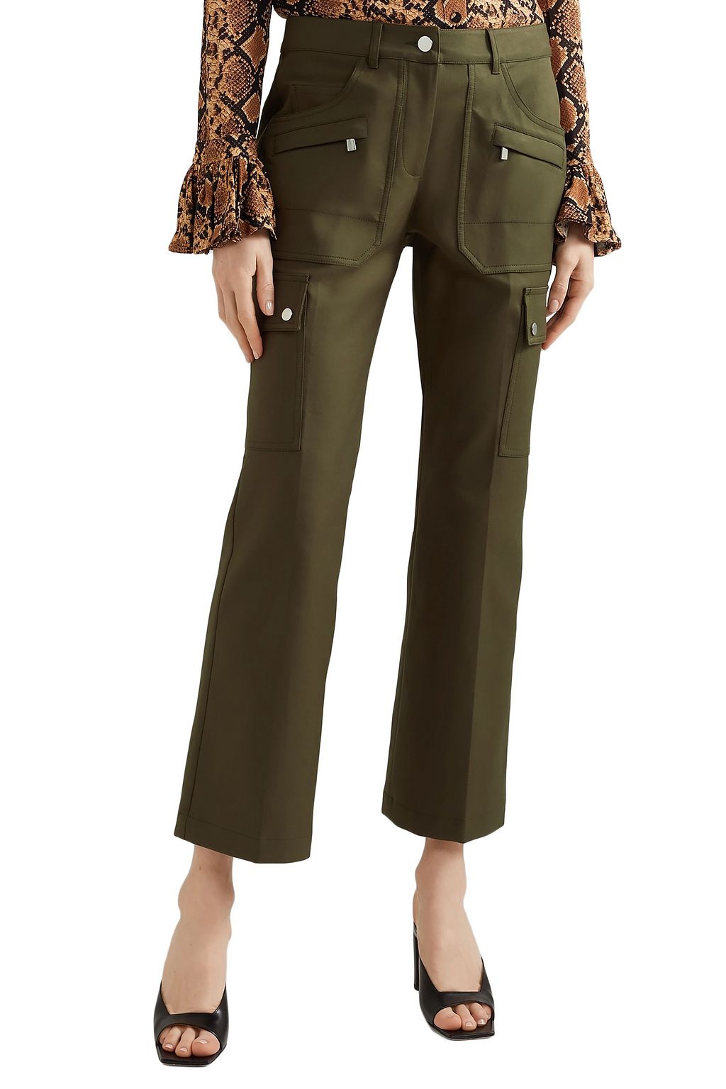 MICHAEL KORS COLLECTION Cotton-twill flared pants