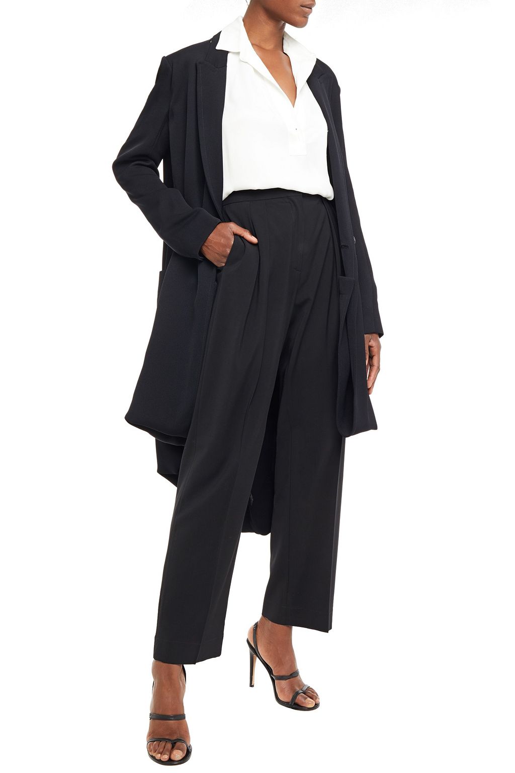 ROLAND MOURET Rivington convertible piqué coat