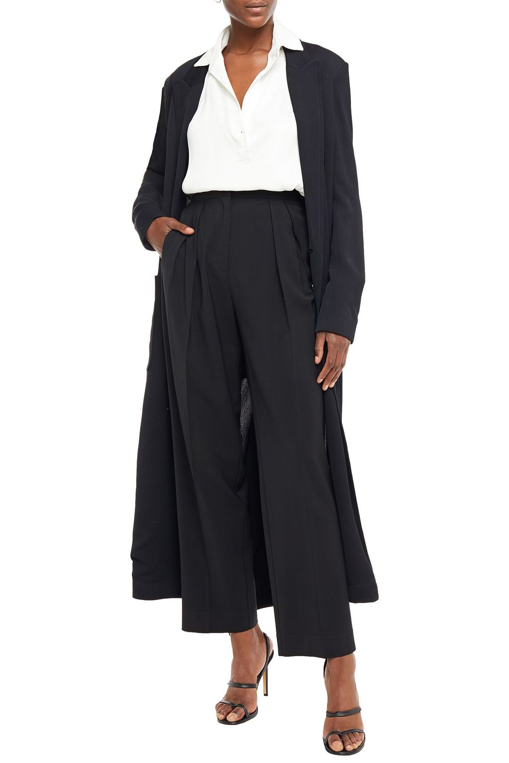 ROLAND MOURET Rivington convertible piqué coat