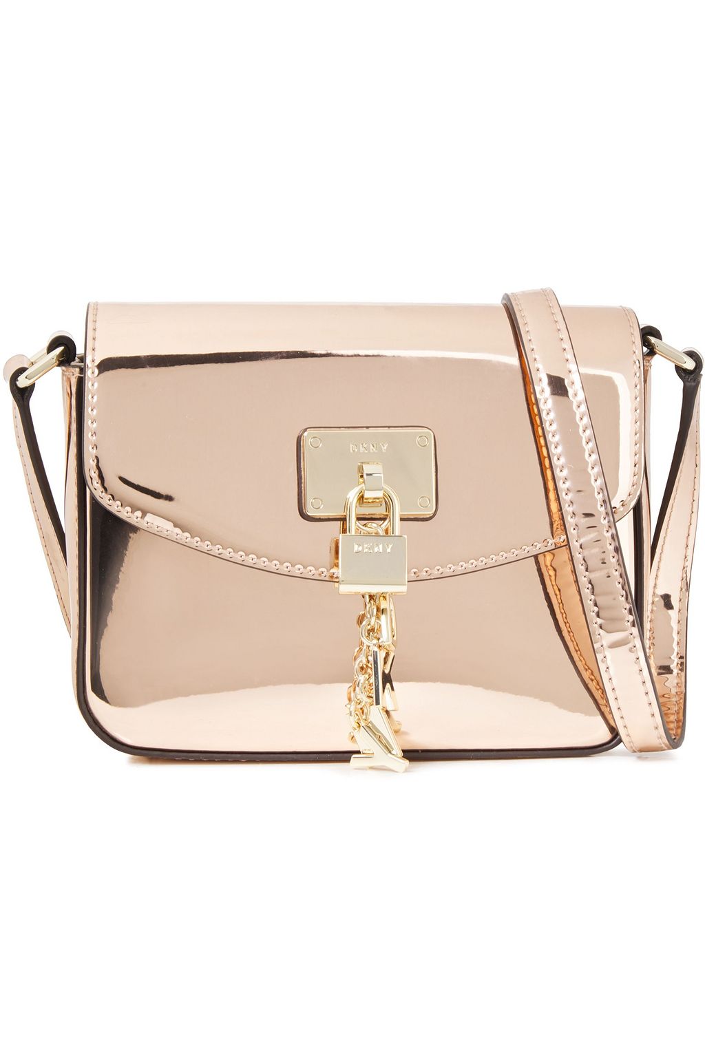 rose gold over shoulder bag