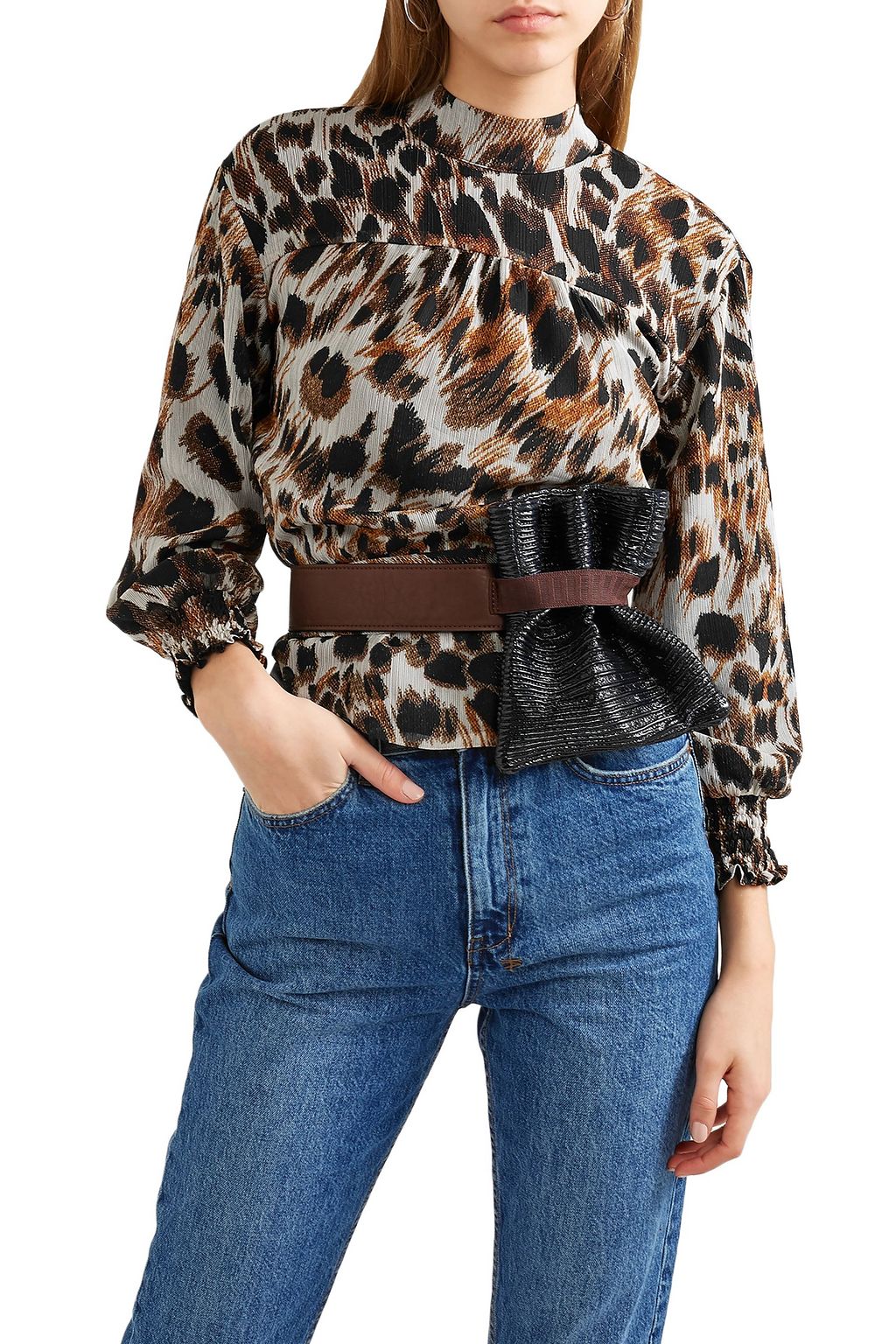 TL 180 Fazzoletto convertible ribbed patent-leather belt bag