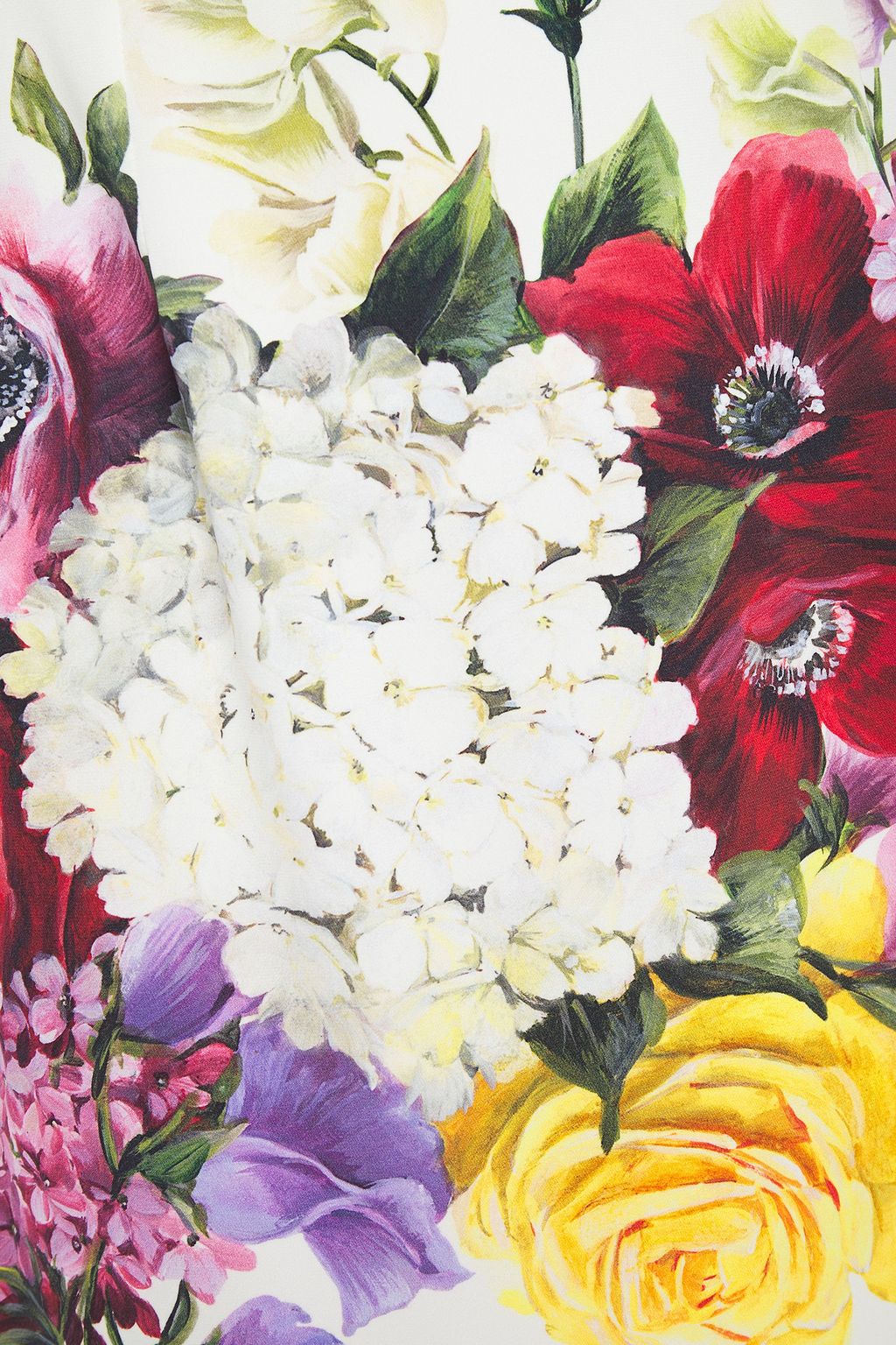 White Floral-print silk-blend mini dress | DOLCE & GABBANA | THE 